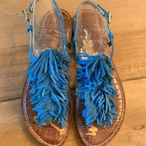 Sam Edelman Gela Sandals in Malibu Blue